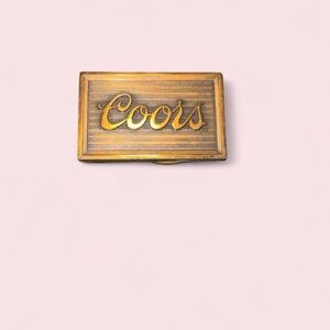 Vintage Coors Brass Belt Buckle